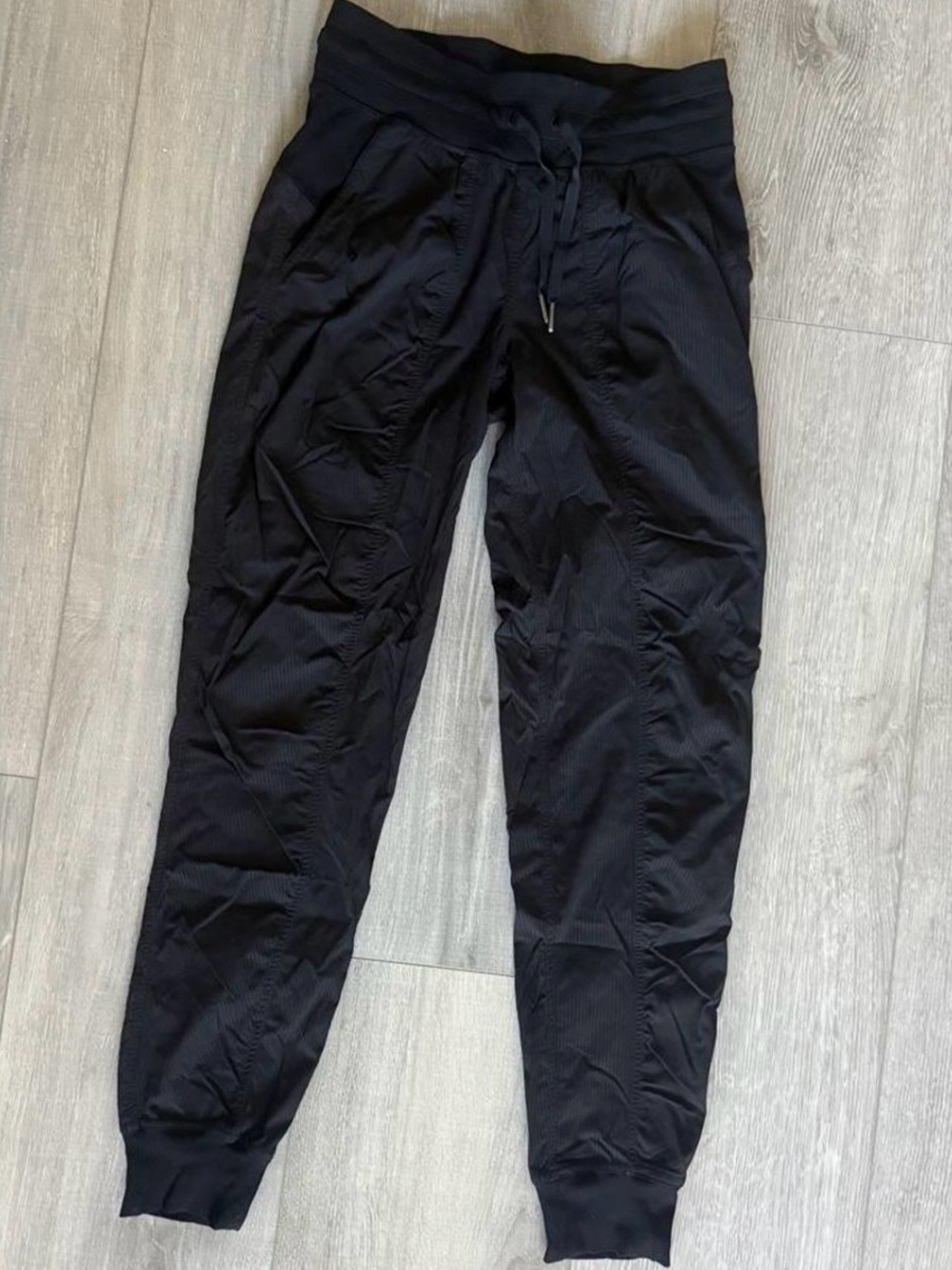 Women’s Lululemon Black Jogger Sweatpants with Drawstring Waist